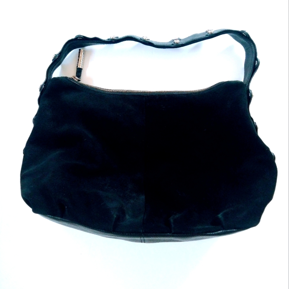 Bohdii Suede & Pebble Leather Hobo Bag